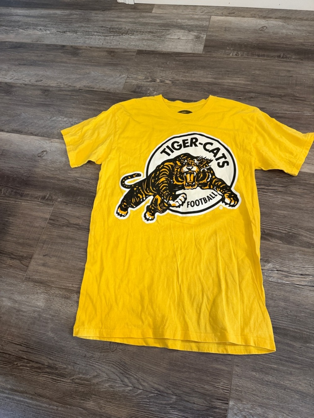 CFL Tiger-Cats Football Yellow Graphic‎ Tee